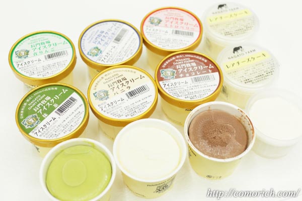大丸松坂屋　長門牧場アイスクリーム＆レアチーズケーキセット