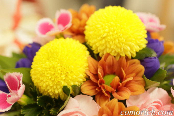 敬老の日のプレゼントにはお花 お茶菓子のセットがおすすめ 日比谷花壇 コモちゃんのゆたかな暮らし